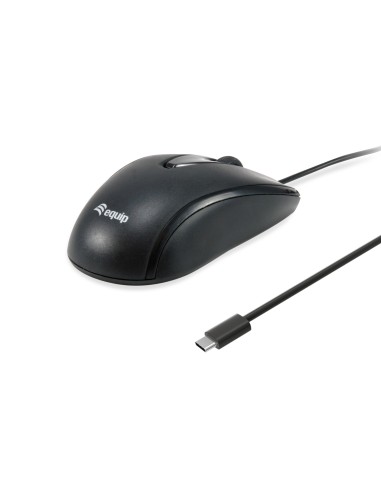 Equip 245116 mouse Ufficio Ambidestro USB tipo-C Ottico 1200 DPI