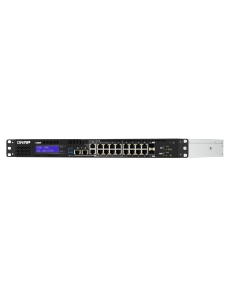 QNAP QGD-1602-C3758-16G switch di rete Gestito L2 2.5G Ethernet (100 1000 2500) Nero, Grigio