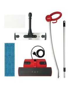 Polti Moppy Red Scopa a vapore 0,7 L 1500 W Nero, Rosso 2
