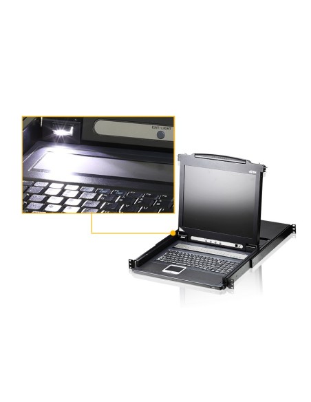 ATEN CL1016M switch per keyboard-video-mouse (kvm) Montaggio rack Nero