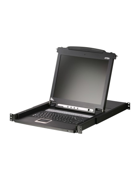 ATEN CL1016M switch per keyboard-video-mouse (kvm) Montaggio rack Nero