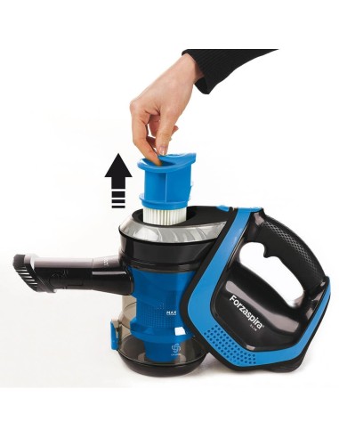 Polti SR100 aspirapolvere senza filo Nero, Blu Senza sacchetto