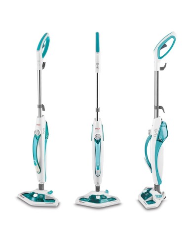 Polti Vaporetto SV450_Double Scopa a vapore 0,3 L 1500 W Turchese, Bianco