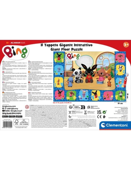 Clementoni 16400 puzzle Puzzle da tappetini 24 pz Cartoni