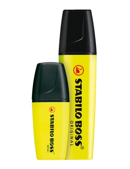 STABILO BOSS MINI evidenziatore 3 pz Punta smussata Blu, Rosa, Giallo