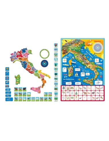 Clementoni Geo-puzzle magnetico Italia