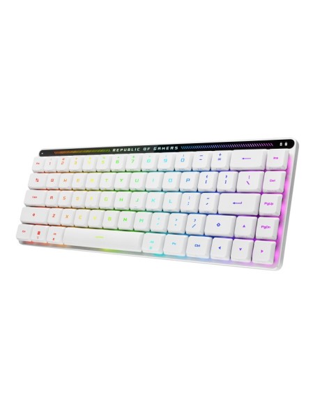 ASUS ROG Falchion RX Low Profile tastiera Mouse incluso Gaming USB + RF Wireless + Bluetooth Bianco