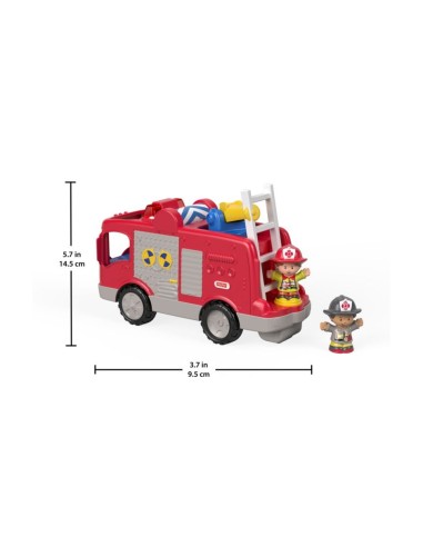Fisher-Price Little People Camion dei Pompieri Pronti all'Aiuto