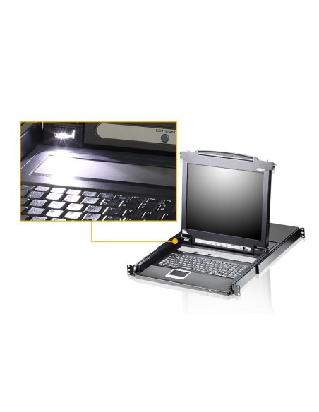 ATEN CL5708M switch per keyboard-video-mouse (kvm) Montaggio rack Nero