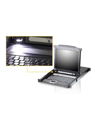 ATEN CL5708N switch per keyboard-video-mouse (kvm) Montaggio rack Nero
