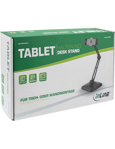 InLine Supporto universale per tablet 4,7 "-12,9", per tavolo o parete