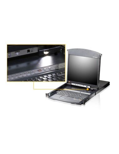 ATEN KL1508AiM switch per keyboard-video-mouse (kvm) Montaggio rack Nero