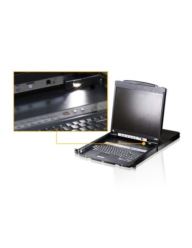 ATEN CL5808N switch per keyboard-video-mouse (kvm) Montaggio rack Nero
