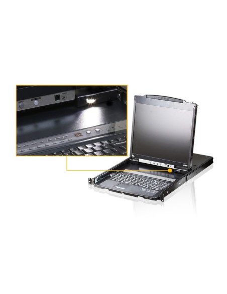 ATEN CL5800N switch per keyboard-video-mouse (kvm) Montaggio rack Nero