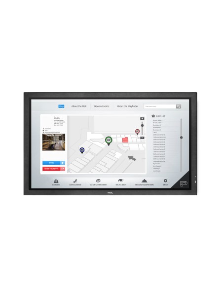 NEC MultiSync P553 SST Pannello piatto per segnaletica digitale 139,7 cm (55") LED 700 cd m² Full HD Nero Touch screen 24 7