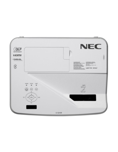 NEC U321H Proiettore a raggio ultra corto 3200 ANSI lumen DLP 1080p (1920x1080) Compatibilità 3D Bianco