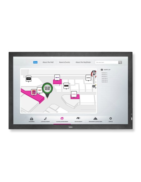 NEC MultiSync V463 TM-2 Pannello piatto per segnaletica digitale 116,8 cm (46") LCD 500 cd m² Full HD Nero Touch screen 16 7
