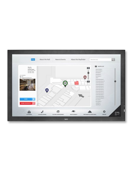 NEC MultiSync V463 TM-2 Pannello piatto per segnaletica digitale 116,8 cm (46") LCD 500 cd m² Full HD Nero Touch screen 16 7