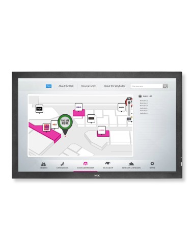 NEC MultiSync V423 TM-2 Pannello piatto per segnaletica digitale 106,7 cm (42") LCD 450 cd m² Full HD Nero Touch screen 16 7