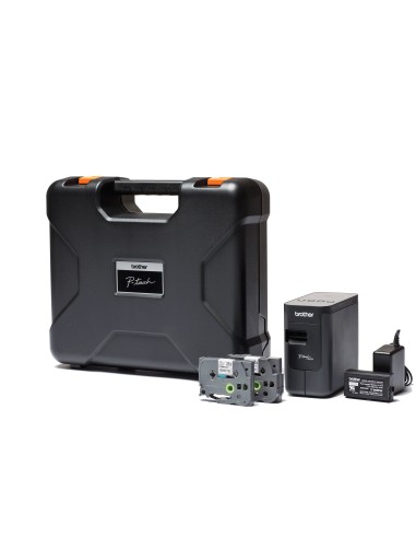Brother PT-P750TDI stampante per etichette (CD) Trasferimento termico 30 mm s Cablato HSE TZe Wi-Fi