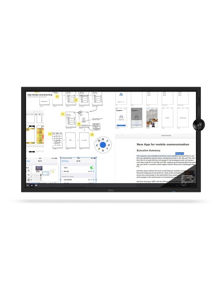 NEC C981Q SST lavagna interattiva 2,49 m (98") 3840 x 2160 Pixel Touch screen Nero