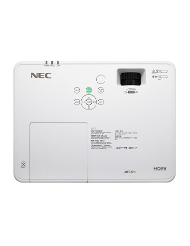 NEC MC332W Proiettore a raggio standard 3300 ANSI lumen 3LCD WXGA (1280x800) Bianco