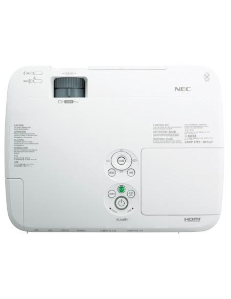 NEC M260W Proiettore a raggio standard 2600 ANSI lumen LCD WXGA (1280x800)