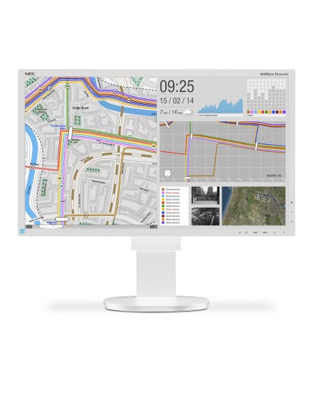 NEC MultiSync EA244UHD LED display 60,5 cm (23.8") 3840 x 2160 Pixel 4K Ultra HD Bianco