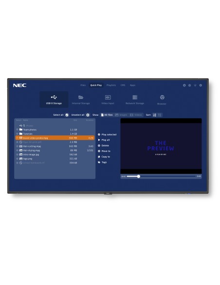 NEC MultiSync V404-MPi3 Pannello piatto per segnaletica digitale 101,6 cm (40") VA 500 cd m² Full HD Nero Processore integrato