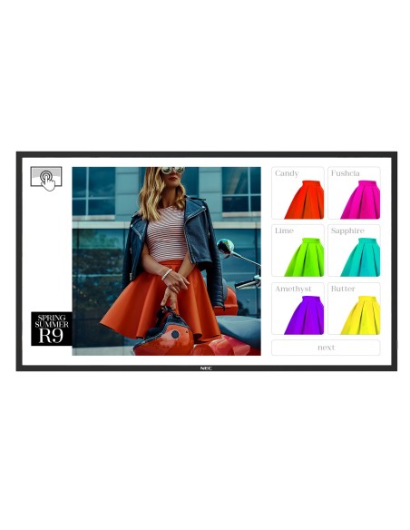 NEC MultiSync ME501 IR-2 Design chiosco 127 cm (50") LED 400 cd m² Nero Touch screen Processore integrato 18 7