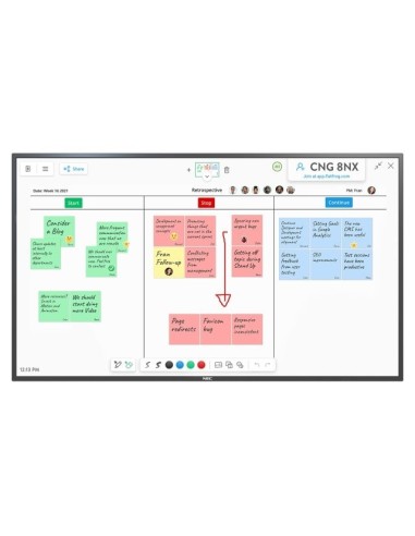 NEC MultiSync M651 IGB Pannello piatto interattivo 165,1 cm (65") LCD 500 cd m² 4K Ultra HD Nero Touch screen 24 7