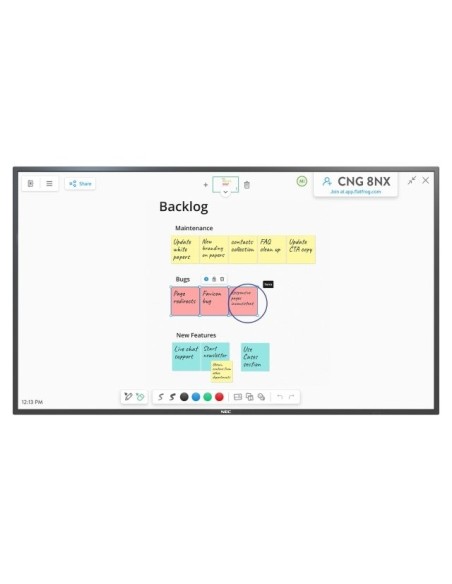 NEC MultiSync M651 IGB Pannello piatto interattivo 165,1 cm (65") LCD 500 cd m² 4K Ultra HD Nero Touch screen 24 7