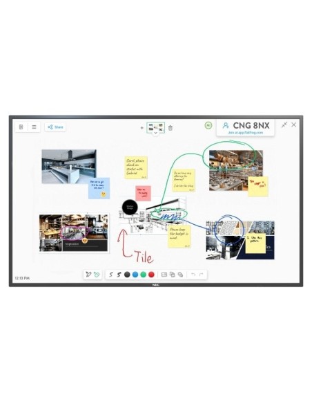 NEC MultiSync M651 IGB Pannello piatto interattivo 165,1 cm (65") LCD 500 cd m² 4K Ultra HD Nero Touch screen 24 7