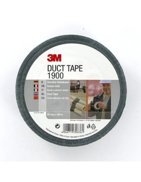 3M 7000071798 nastro adesivo Adatto per uso interno 50 m Tessuto Nero