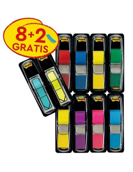 3M 7100240686 pouch autoadesiva Rettangolo Blu, Verde, Rosa, Viola, Rosso, Giallo 328 fogli Autoadesivo