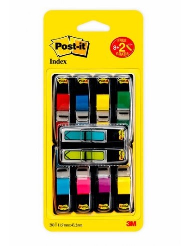 3M 7100240686 pouch autoadesiva Rettangolo Blu, Verde, Rosa, Viola, Rosso, Giallo 328 fogli Autoadesivo
