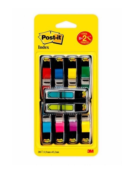 3M 7100240686 pouch autoadesiva Rettangolo Blu, Verde, Rosa, Viola, Rosso, Giallo 328 fogli Autoadesivo