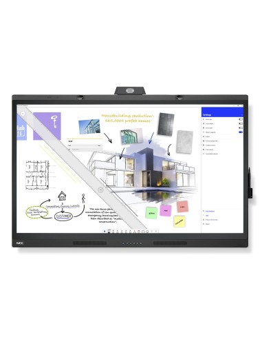 NEC WD551 lavagna interattiva 139,7 cm (55") 3840 x 2160 Pixel Touch screen