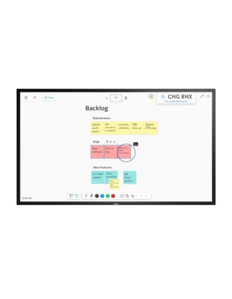 NEC MultiSync M751 IGB lavagna interattiva 190,5 cm (75") 3840 x 2160 Pixel Touch screen Nero