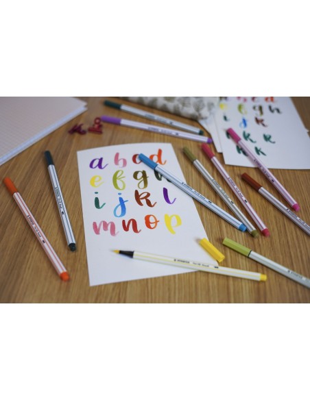 STABILO Pennarello con punta morbida a pennello Pen 68 brush