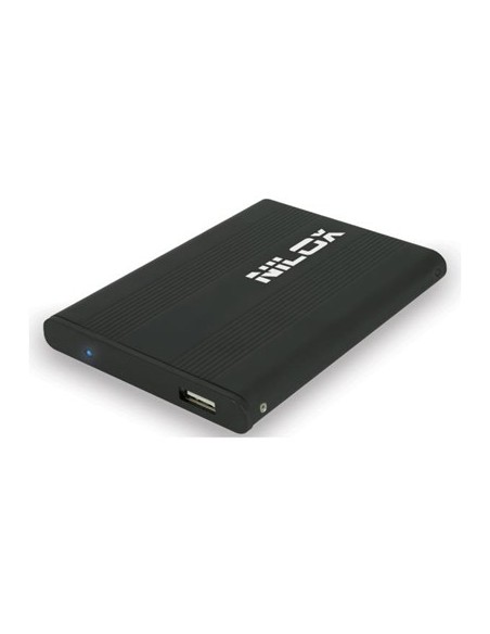 Nilox 06NX102503001 contenitore di unità di archiviazione Custodia per Disco Rigido (HDD) Nero 2.5"