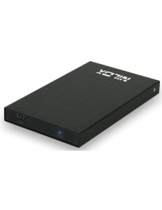 Nilox 06NX102504001 contenitore di unità di archiviazione Custodia per Disco Rigido (HDD) Nero 2.5"