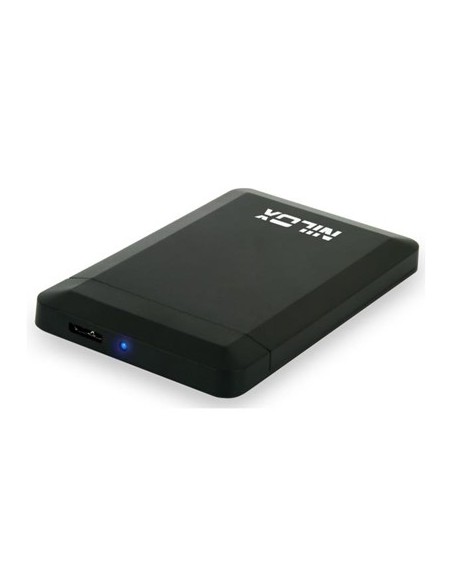 Nilox 06NX1025U3001 contenitore di unità di archiviazione Custodia per Disco Rigido (HDD) Nero 2.5"