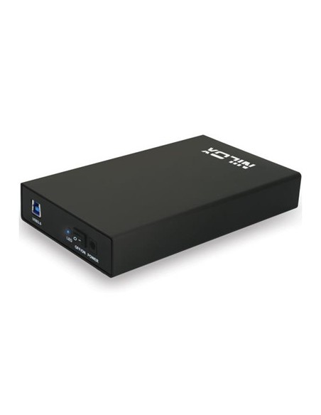 Nilox 06NX103583001 contenitore di unità di archiviazione Custodia per Disco Rigido (HDD) Nero 3.5"