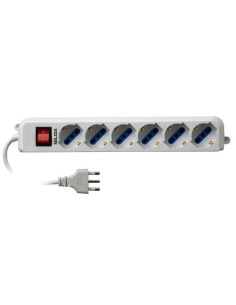 Nilox 07NXSM6PSM001 prolunghe e multiple 1,5 m 6 presa(e) AC Interno Bianco