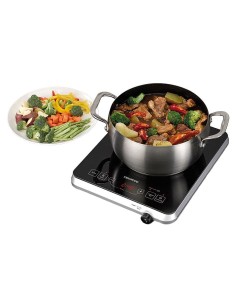 Kenwood 0WIH470002 piano cottura Nero, Argento Superficie piana Ceramica 1 Fornello(i) 2