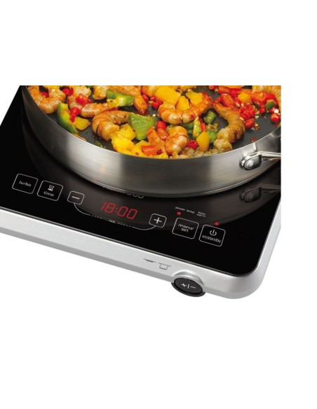 Kenwood 0WIH470002 piano cottura Nero, Argento Superficie piana Ceramica 1 Fornello(i)