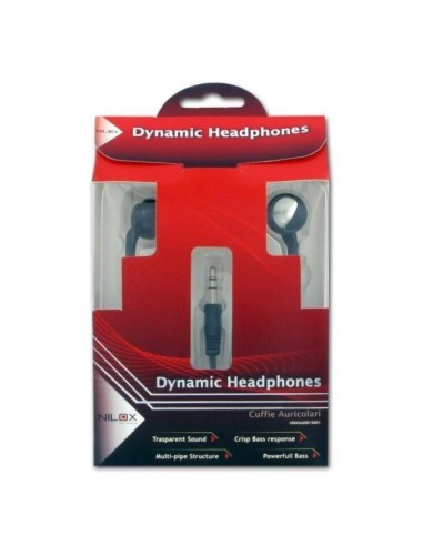 Nilox Dynamic Headphones Auricolare Cablato MUSICA Nero