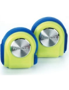Nilox 10NXAU15ST003 cuffia e auricolare Wireless A clip Musica e Chiamate Bluetooth Blu, Giallo