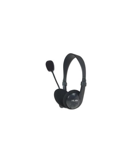 Nilox Chat Live HM1 Auricolare Cablato Musica e Chiamate Nero